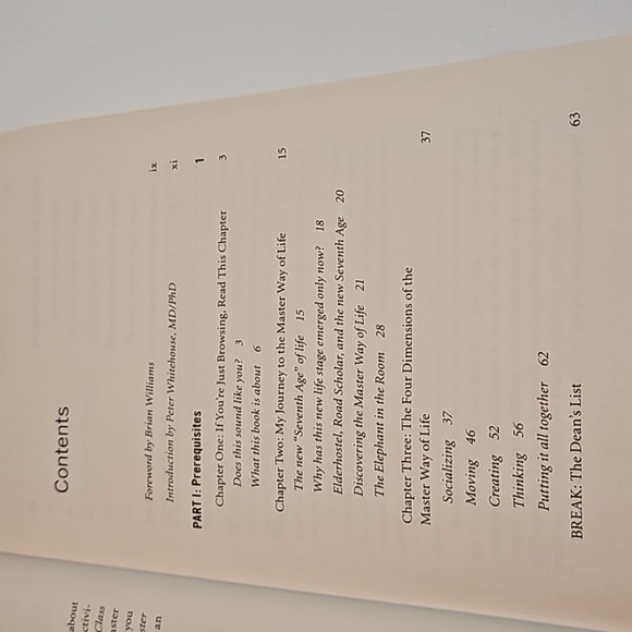 Master Class Living Longer Stronger & Happier Peter Spiers Center Street 1st Edt - Picture 12 of 17